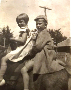 dad on a pony